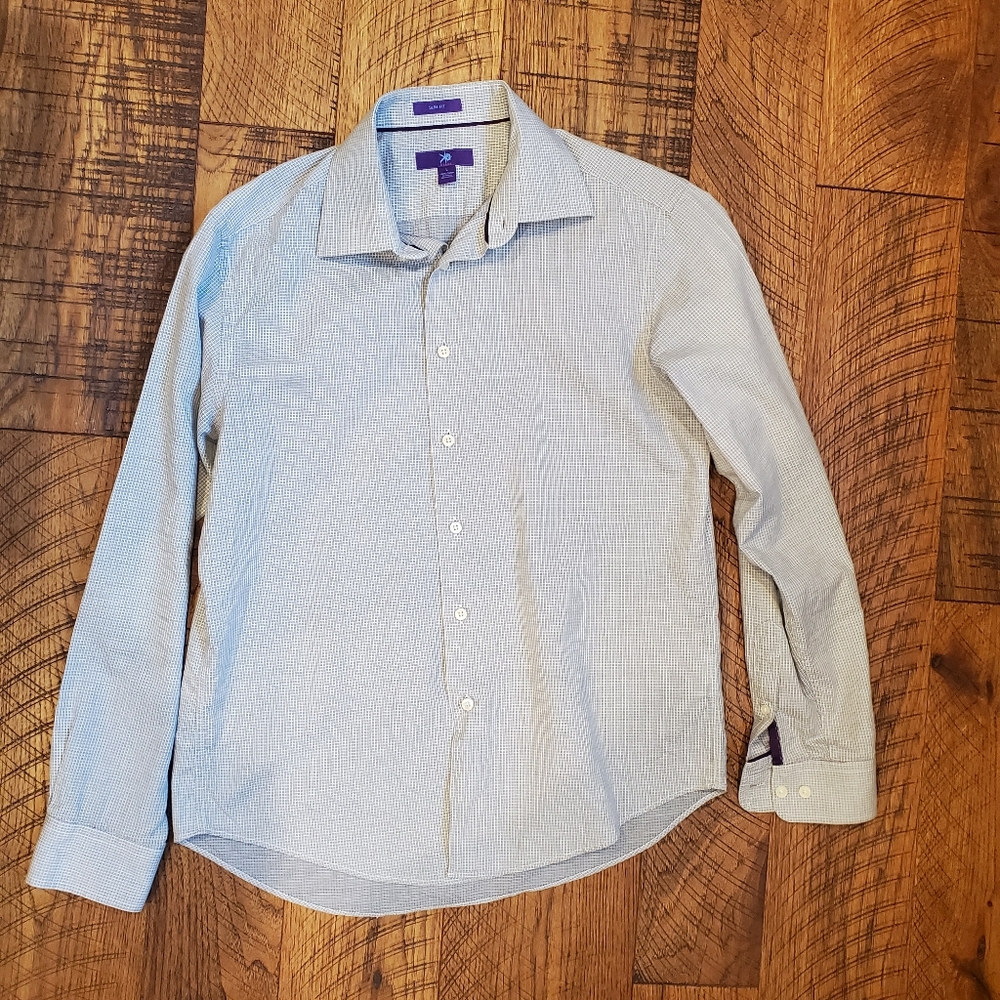Egara men's non iron shirt size large slim